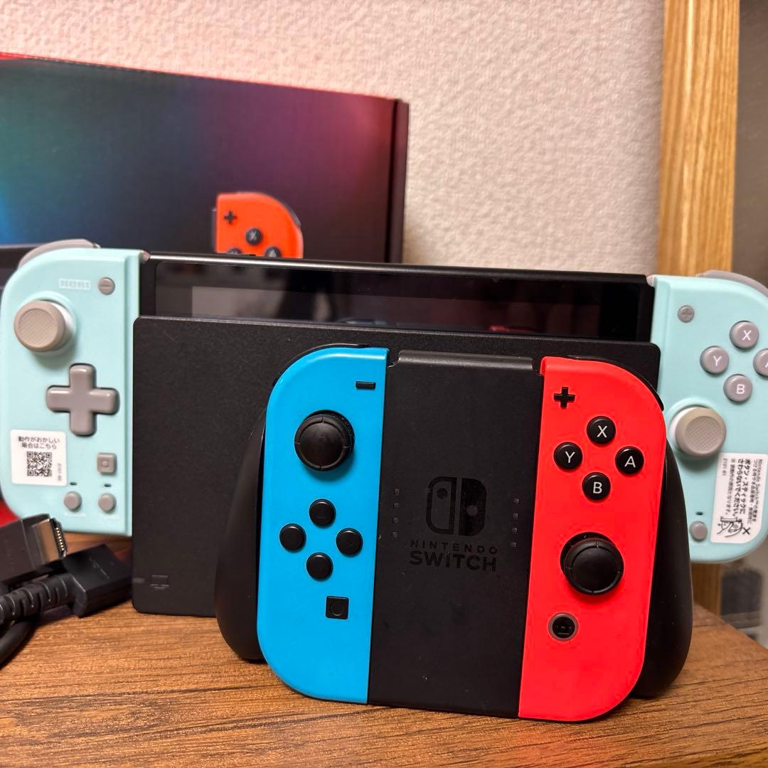 【初期化済み】switch 箱付き➕オプションコントローラセット
