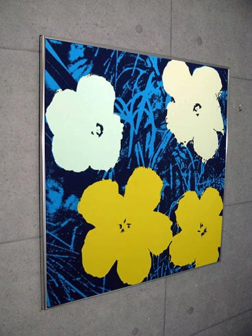 額装品/Sunday B フラワーズ オープンエディション 証明書付/ウォーホル