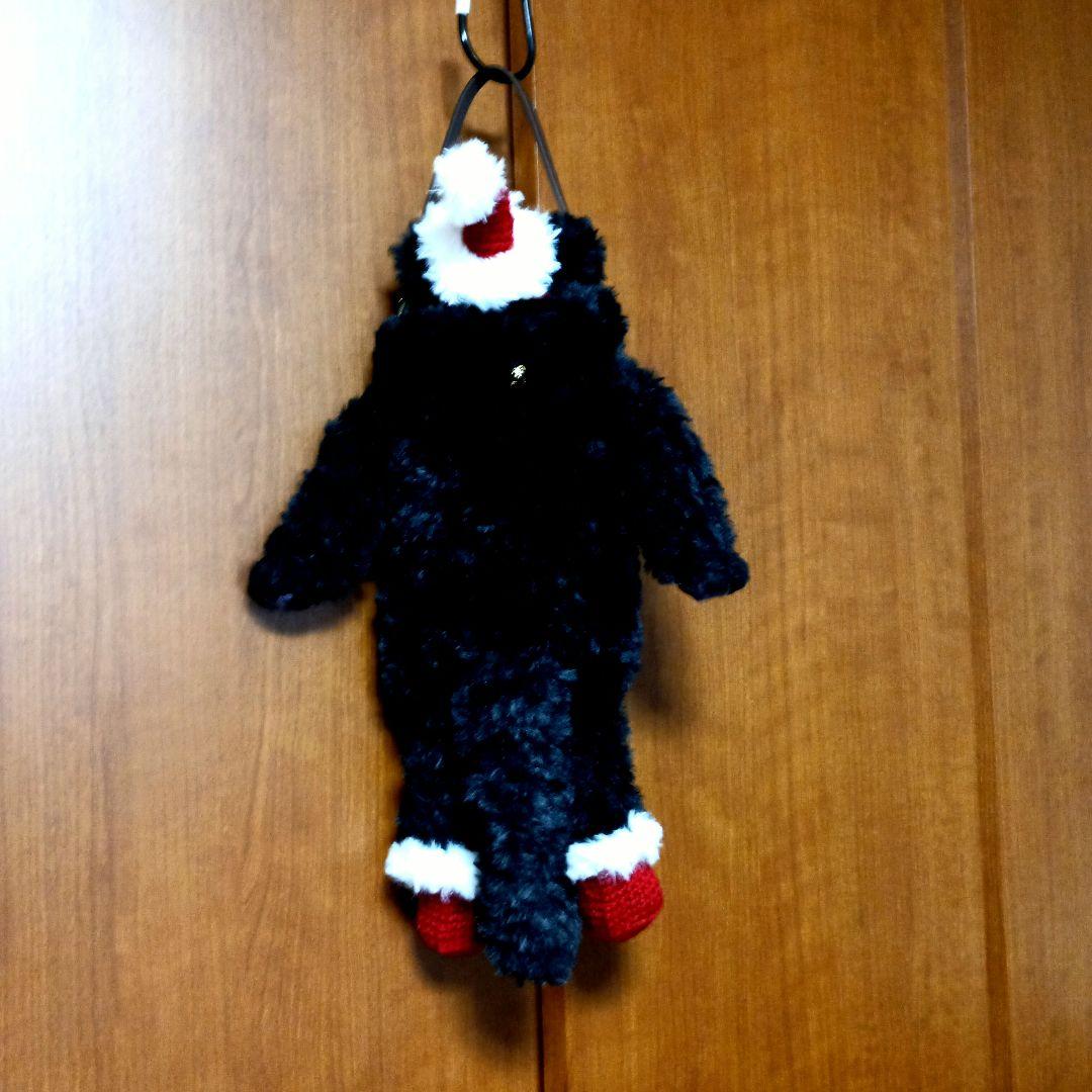 ポシェット　黒猫　スマホポーチ　あみぐるみ