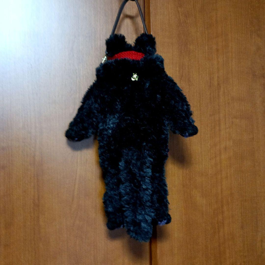 ポシェット　黒猫　スマホポーチ　あみぐるみ