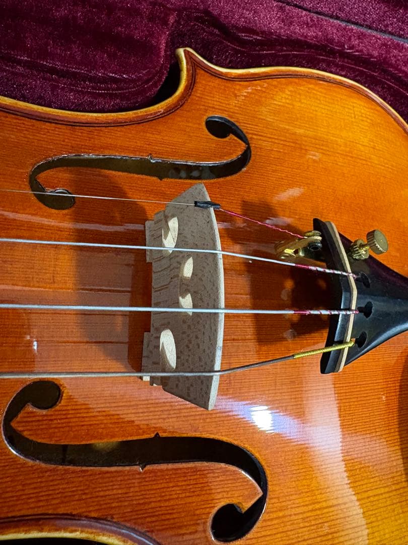 バイオリン ノーラベル 4/4サイズ 虎杢 一枚板