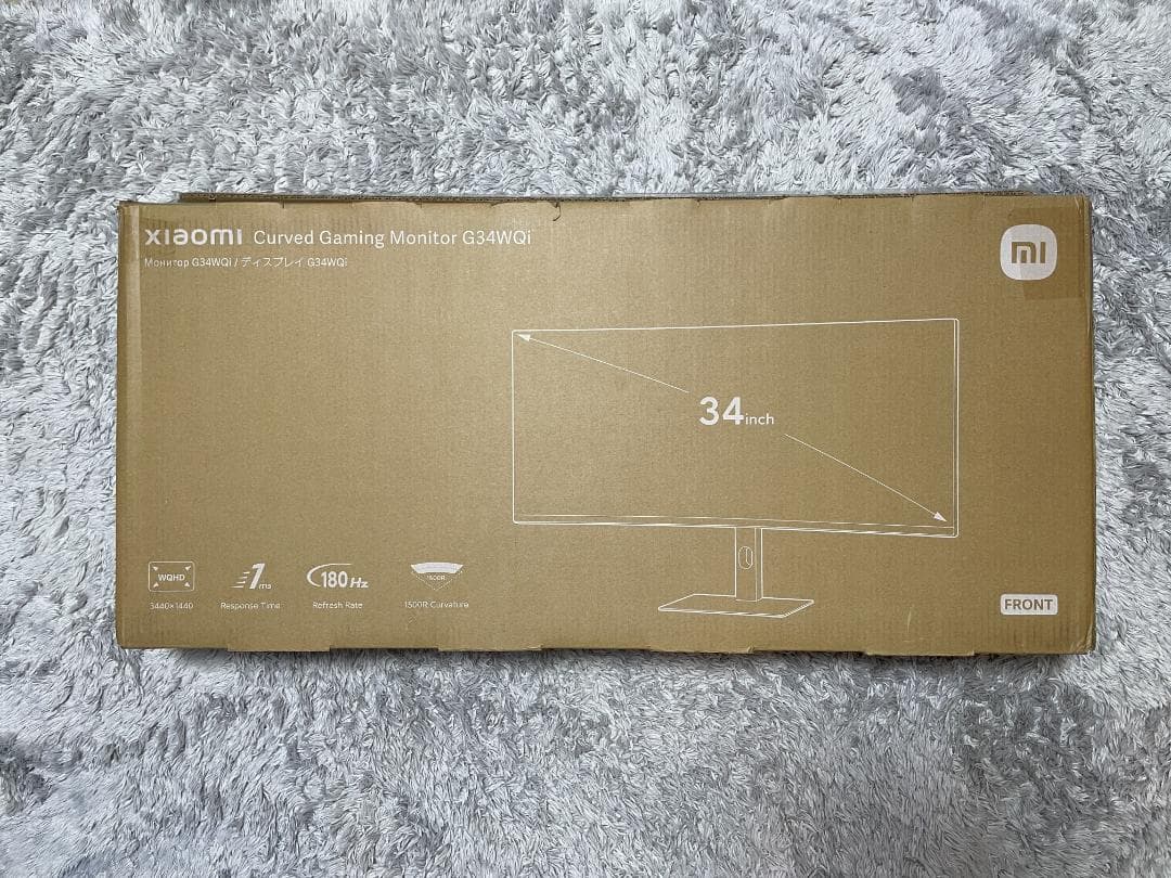 Xiaomi 曲面ゲーミング G34WQi 34インチ WQHD 180Hz