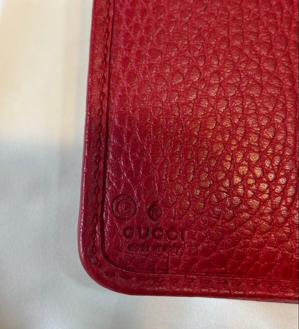 GUCCI GGパターン 二つ折り財布コンパクトウォレットラウンドジップ