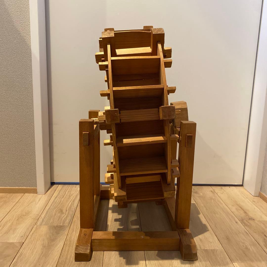 ⭐︎みやびを様⭐︎水車　木製　水車径46㎝　庭　置物　和風　庭園