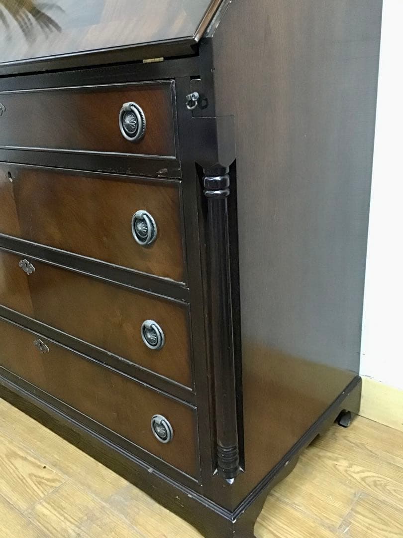 管382☆イギリス☆アンティーク☆Rosjohnロスジョン☆ライティングビューロ