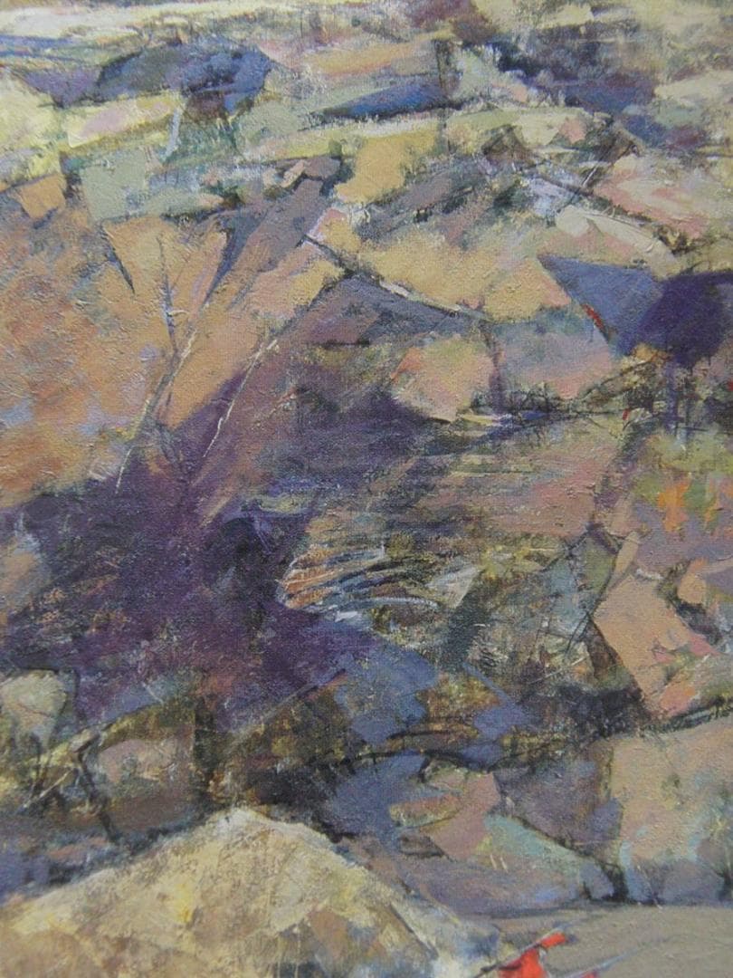 山形八郎、【浦の秋】、希少な額装用画集より、新品額装付