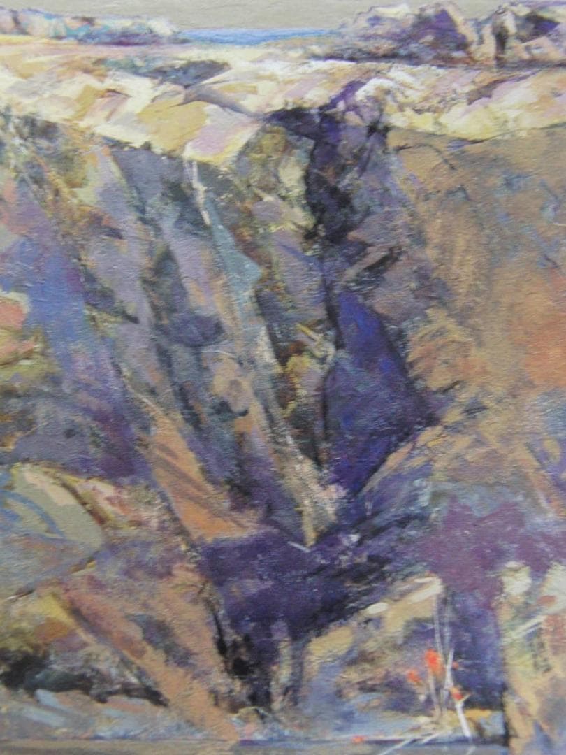 山形八郎、【浦の秋】、希少な額装用画集より、新品額装付