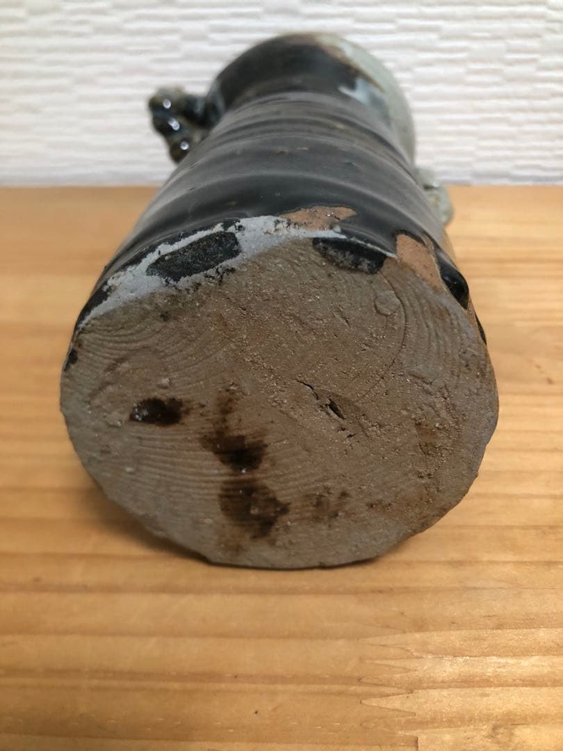 唐津焼　朝鮮唐津　耳つき花瓶