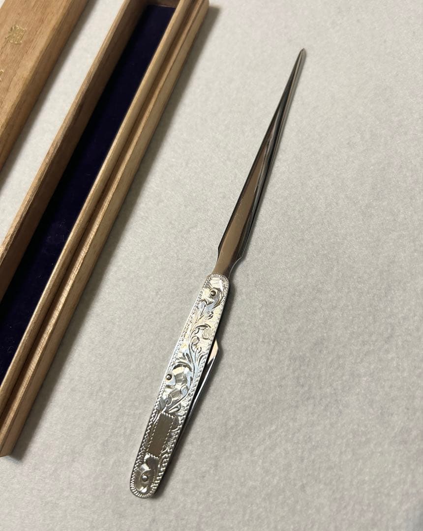 日産自動車株式会社 粗品 東京三越 ペーパーナイフ 柄部分Silver製