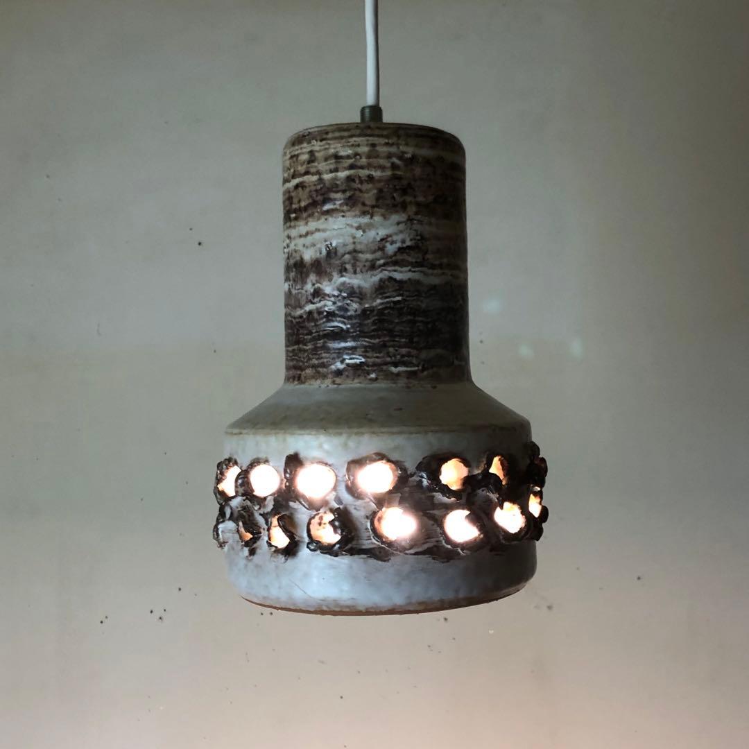 デンマーク　北欧ビンテージ　陶器ペンダントランプ(A)