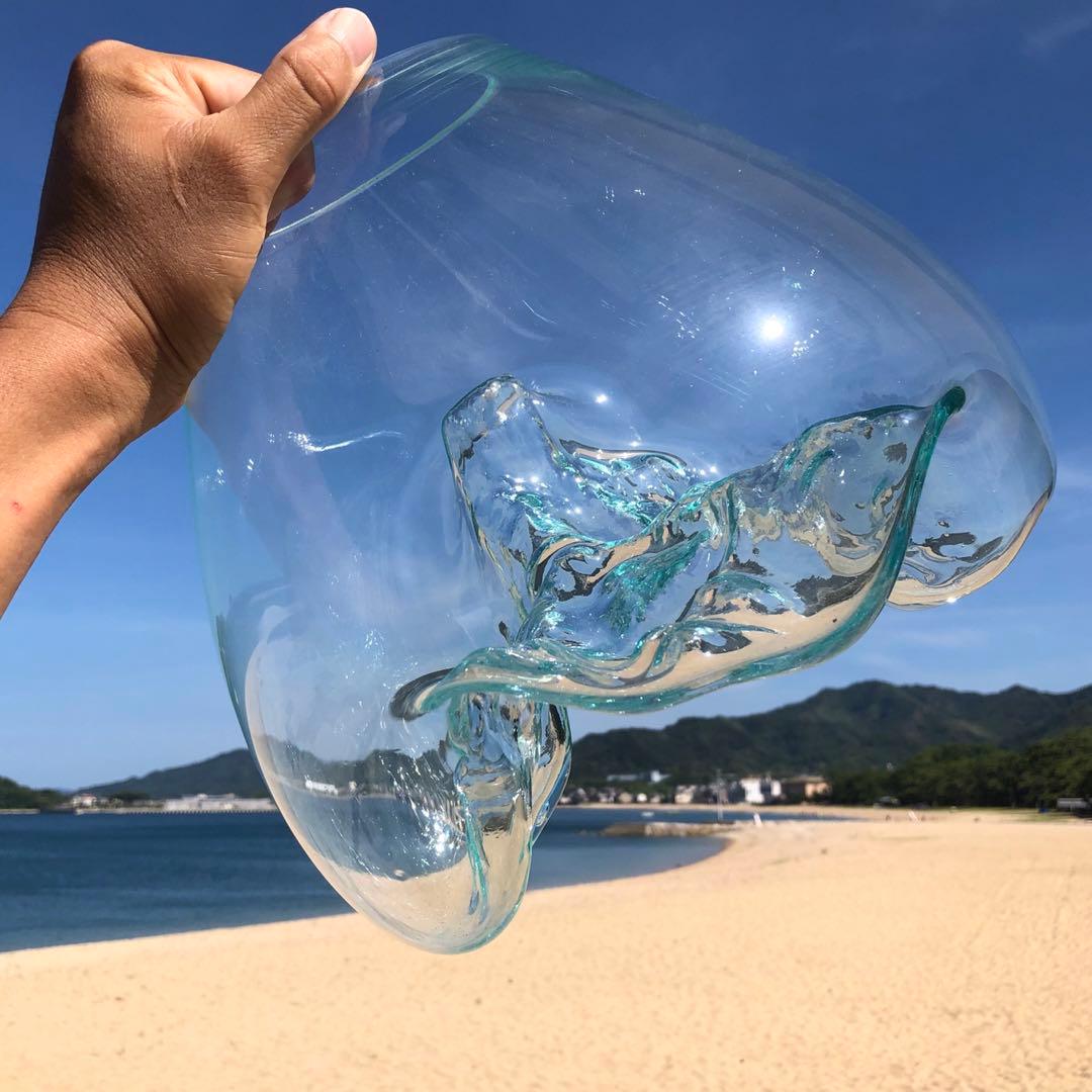 流木ガラス オブジェ超特大D 花瓶 金魚鉢 水槽 テラリウム 観賞魚 メダカ容器