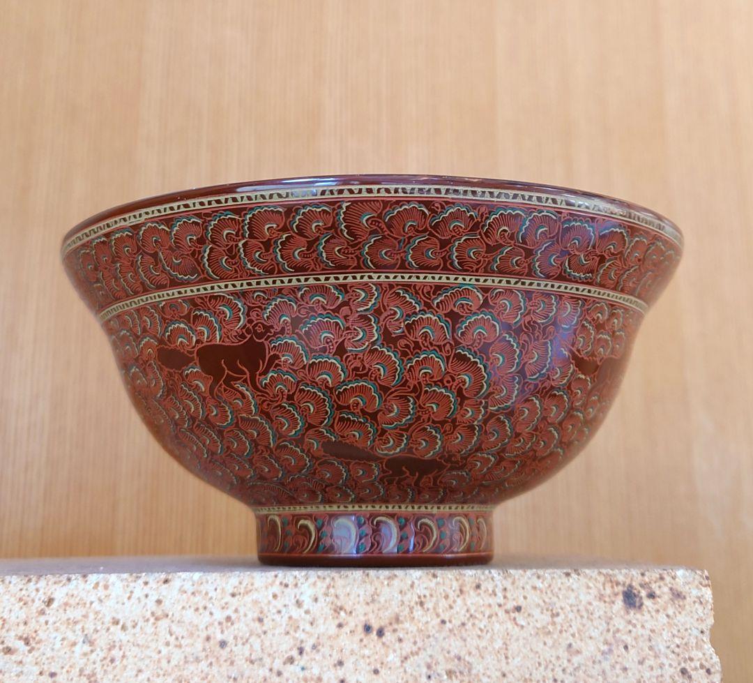 美術漆器　鳥獣蒟醤　きんま　アンティーク　細密　漆塗り　タイ・ミャンマー