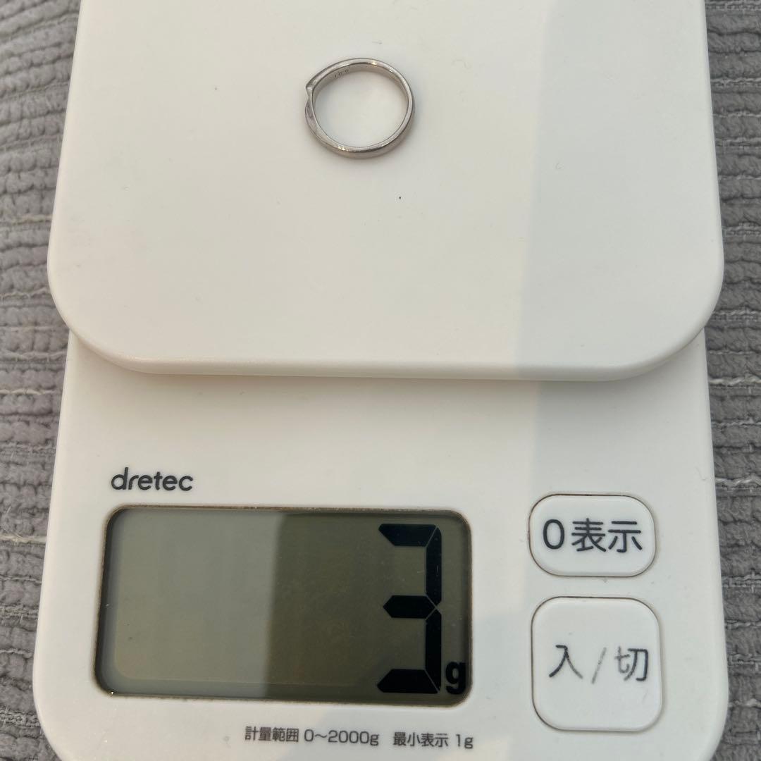 I-PRIMO プラチナ ウェーブリング ダイヤモンド　3g