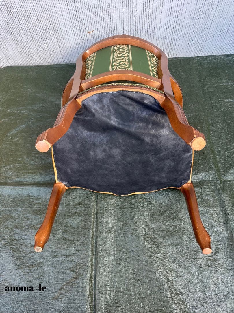 3001【アームチェア】ルイ15世様式　ロココ調　猫足　ヴィンテージ◎