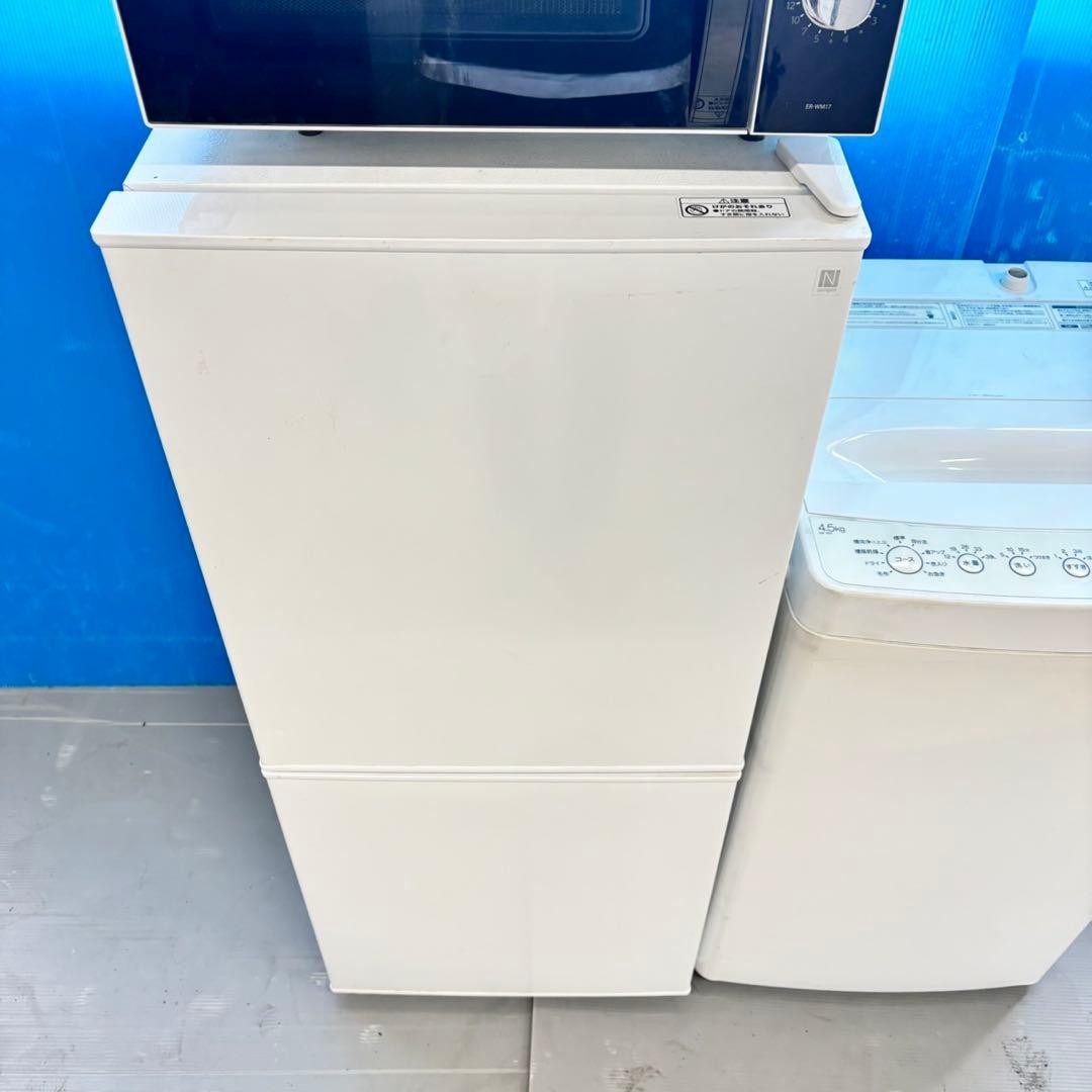 494 冷蔵庫　洗濯機　フラットレンジ　セット　小型　一人暮らし　ホワイトカラー
