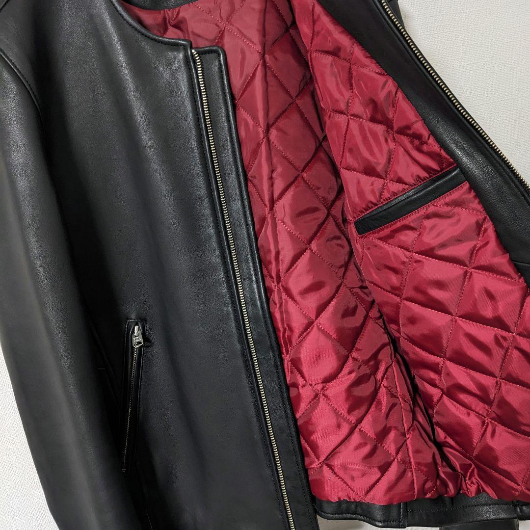 ユニオンステーション　メンズビギ　羊革　ラムレザー　ジャケット　キルティング