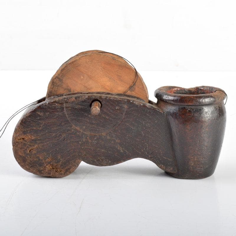 古民具　大工道具　木彫　墨壷　V　R4710