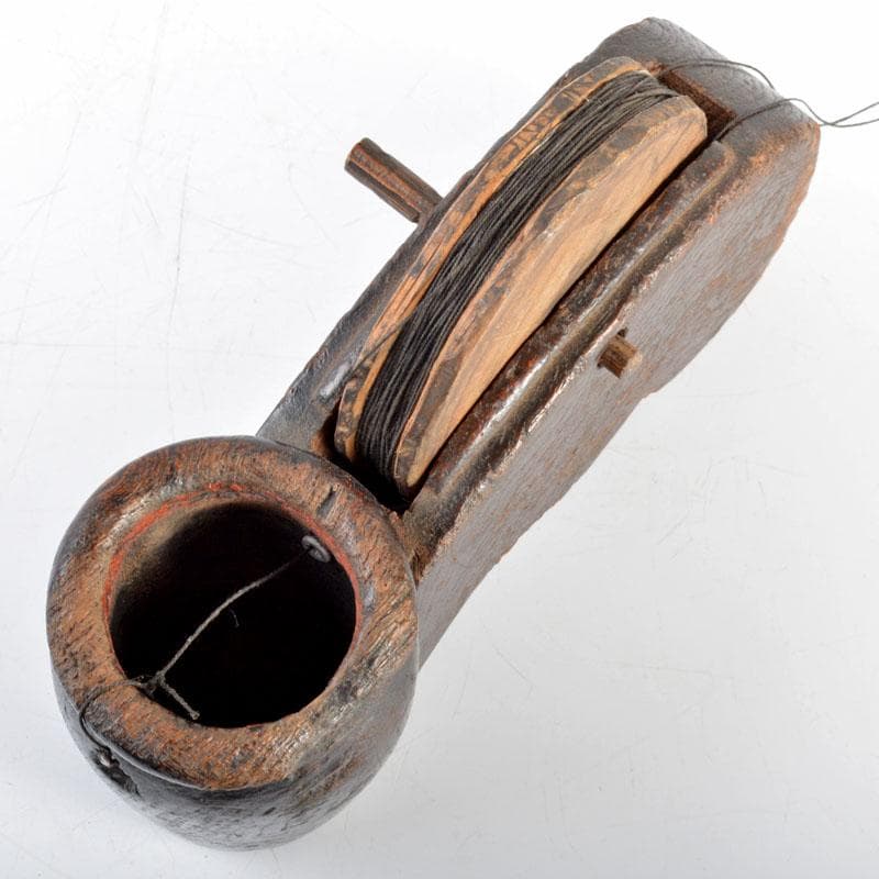 古民具　大工道具　木彫　墨壷　V　R4710