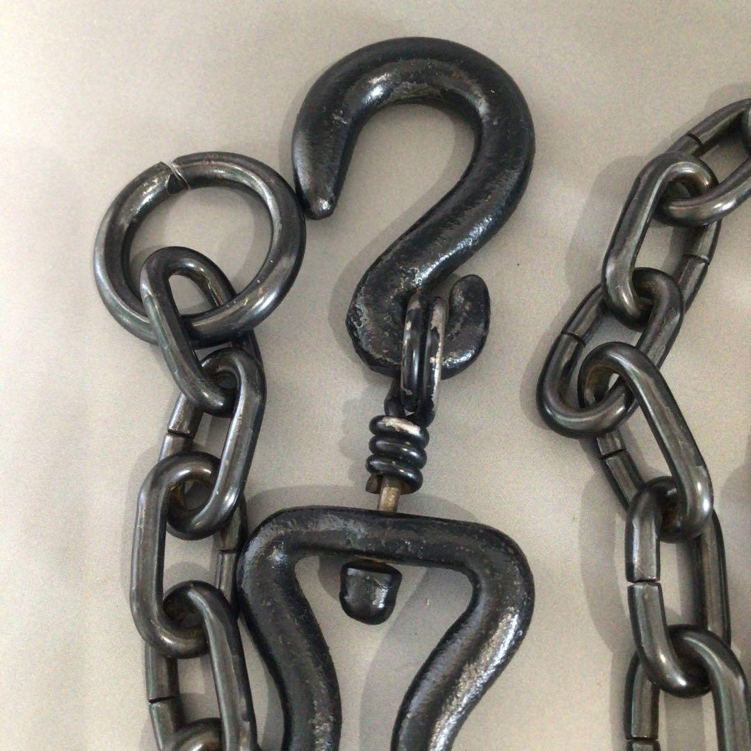 Ｓ４６　吊釜道具　『金工師　木村清五郎造』『弦　釻　鎖』　共箱　茶道具