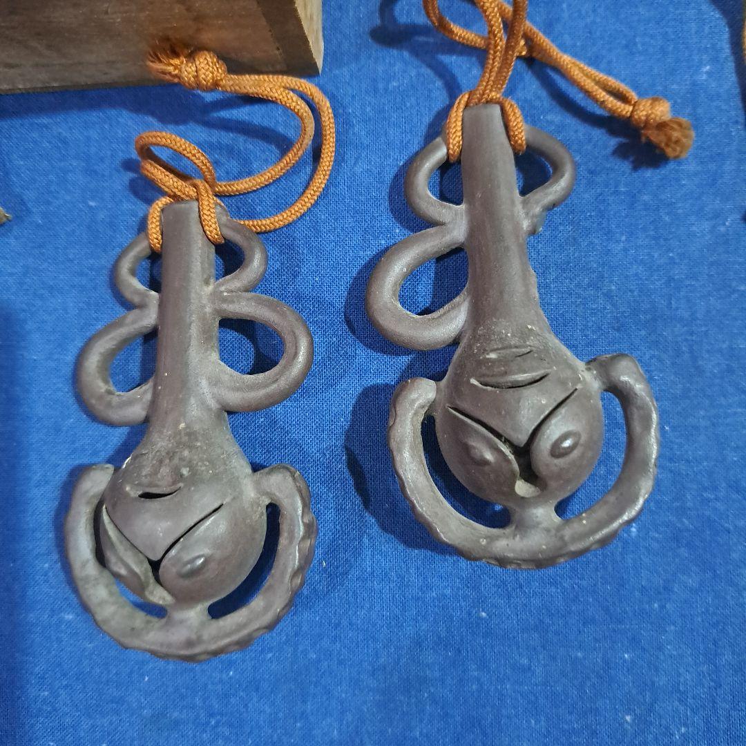 本居宜長　遺愛品　古鈴形　風鎮　皇室御用達　　1780年鈴屋軒　原正山作　元箱入