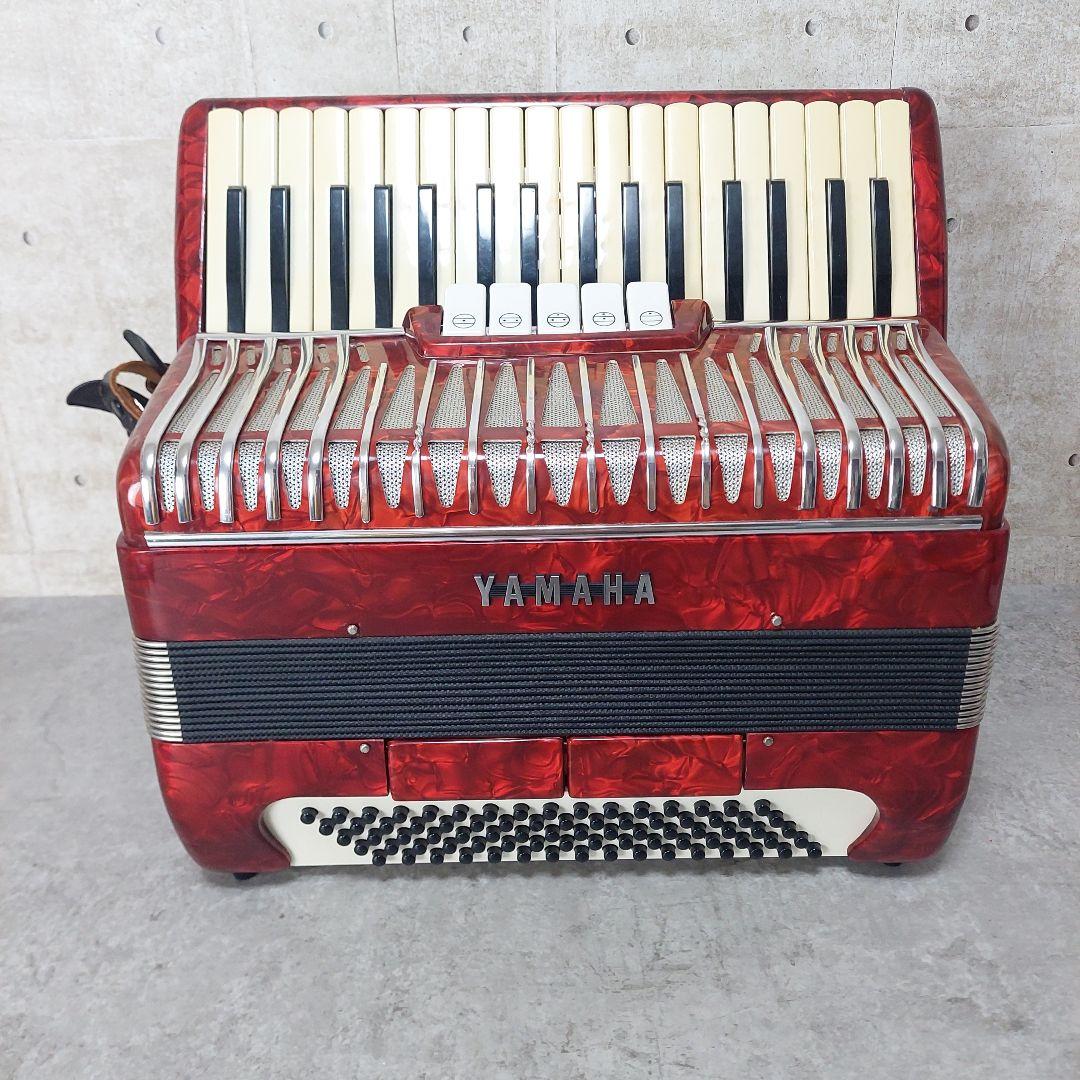 YAMAHA アコーディオン YA-80 レッド ソフトケース付き 80ベース