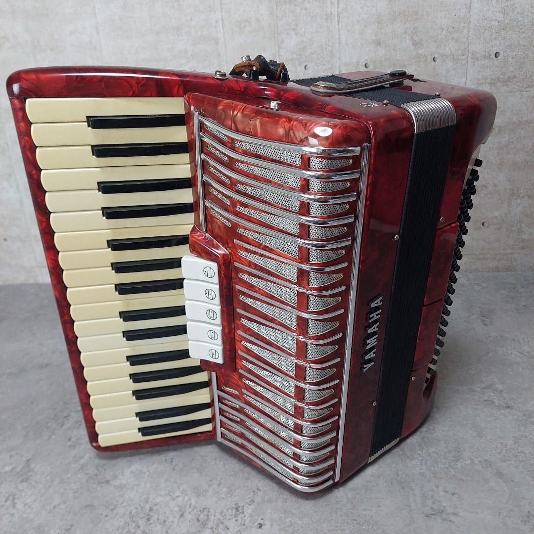 YAMAHA アコーディオン YA-80 レッド ソフトケース付き 80ベース