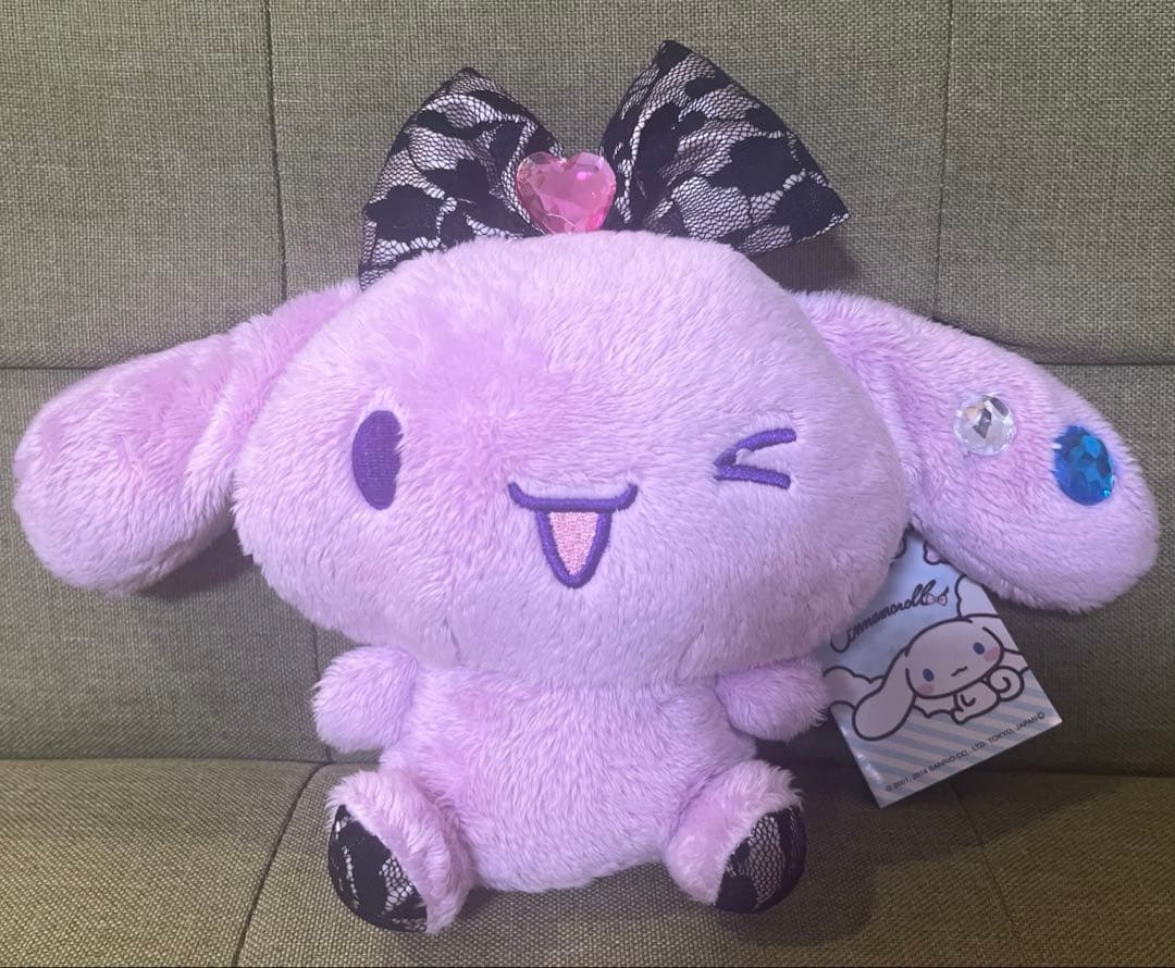 レア 2014年製 シナモロール スペシャルレーシーリボン ぬいぐるみ シナモン