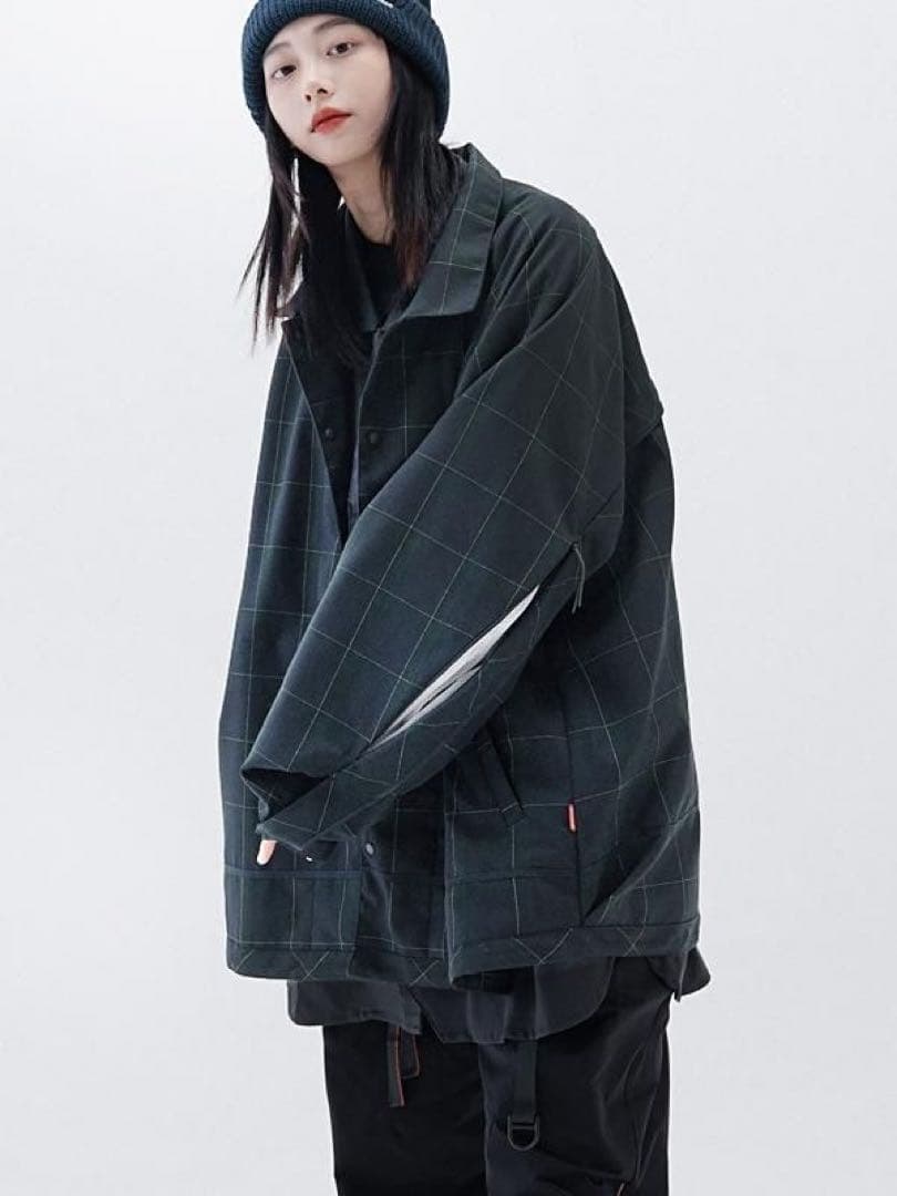 GOOPiMADE FD-G4 オーバーサイズ メッシュチェックシャツ サイズ1