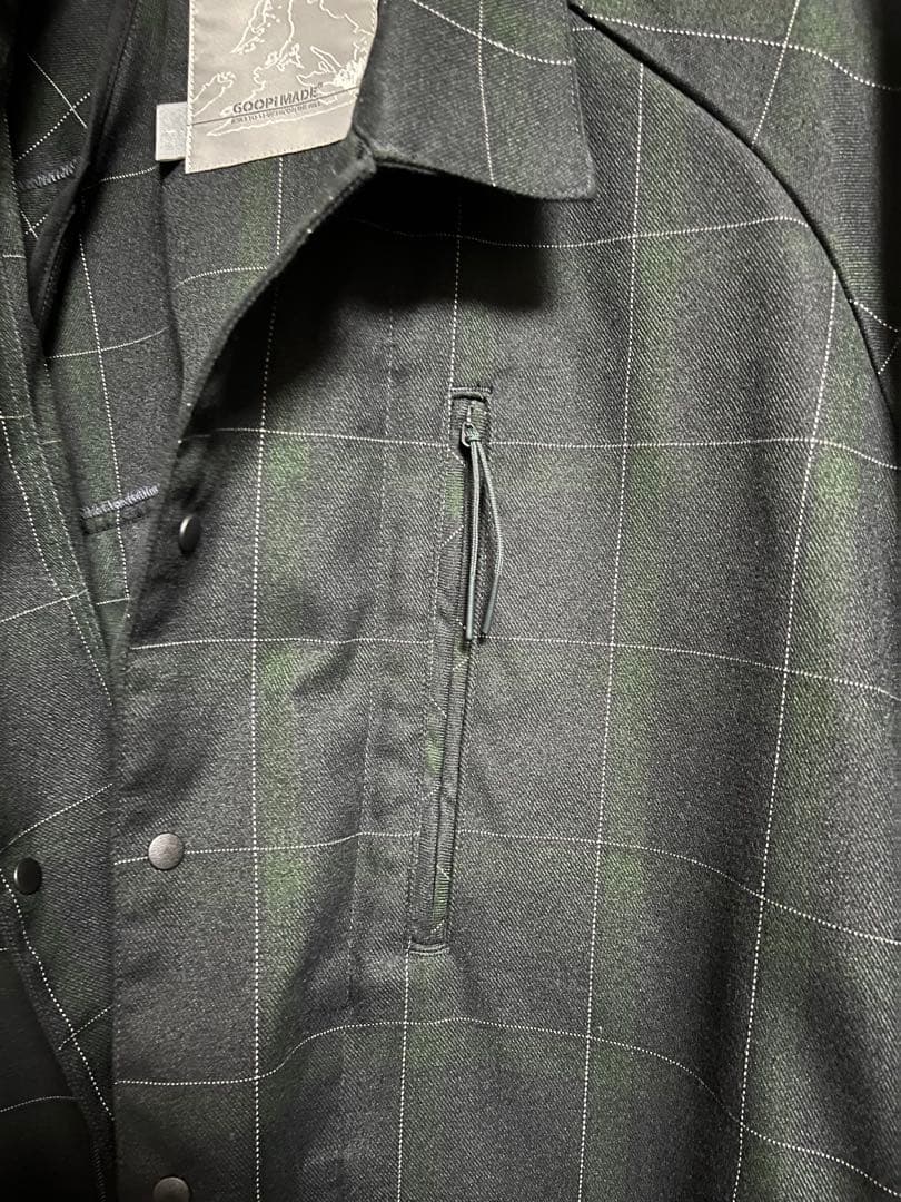 GOOPiMADE FD-G4 オーバーサイズ メッシュチェックシャツ サイズ1