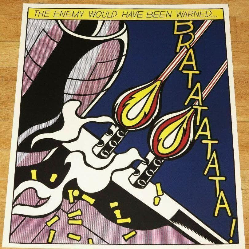 現品限り　As I Opened Fire ロイ リキテンスタイン リトグラフ