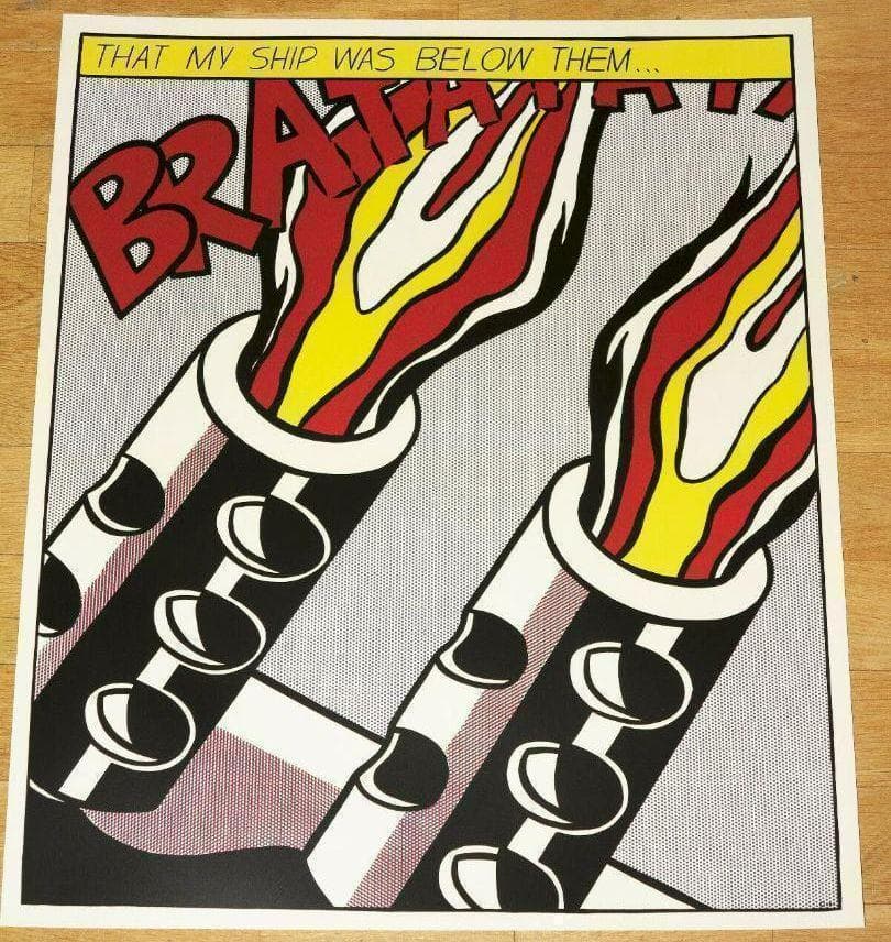 現品限り　As I Opened Fire ロイ リキテンスタイン リトグラフ