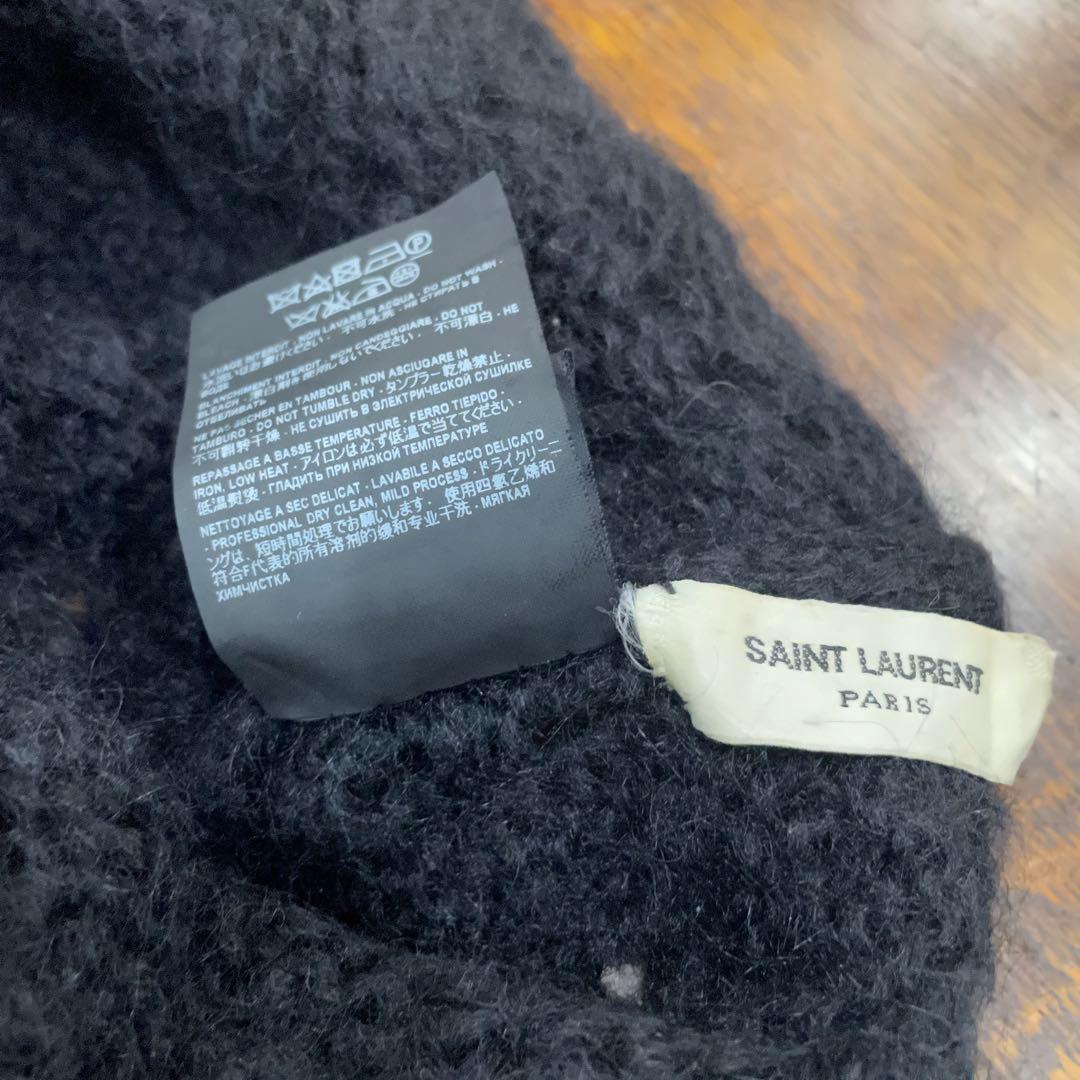 saint laurent サンローラン ニット帽 ブラック