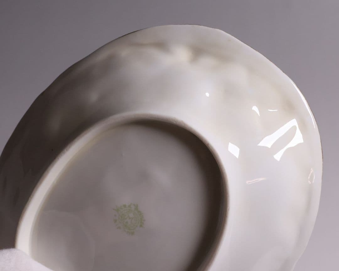 【CM308】オールドノリタケ どんぐり 葉 皿 鉢 団栗 ナッツ 明治 陶磁器