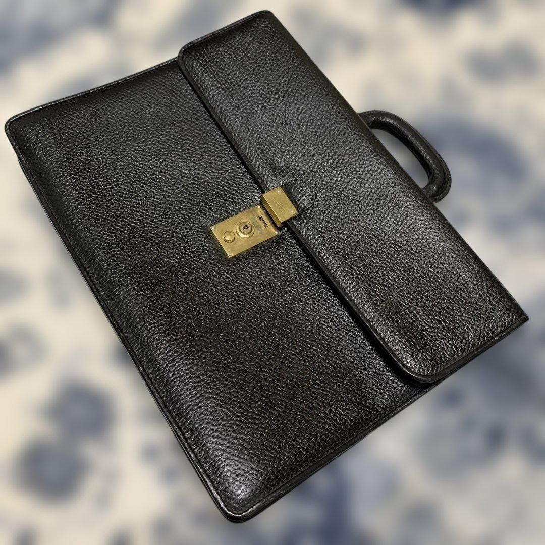 LOEWE ロエベ ブリーフケース ビジネスバッグ ブラック レザー