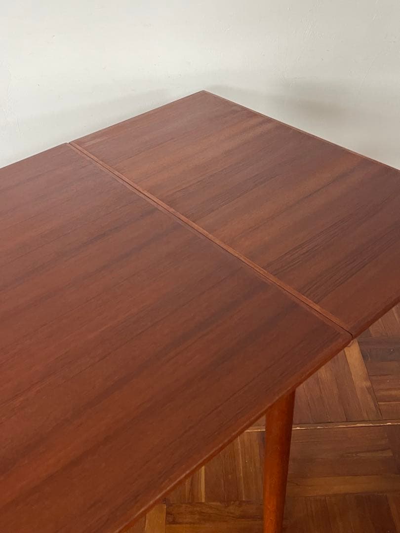 北欧 デンマーク ヴィンテージ チーク エクステンション ダイニング テーブル