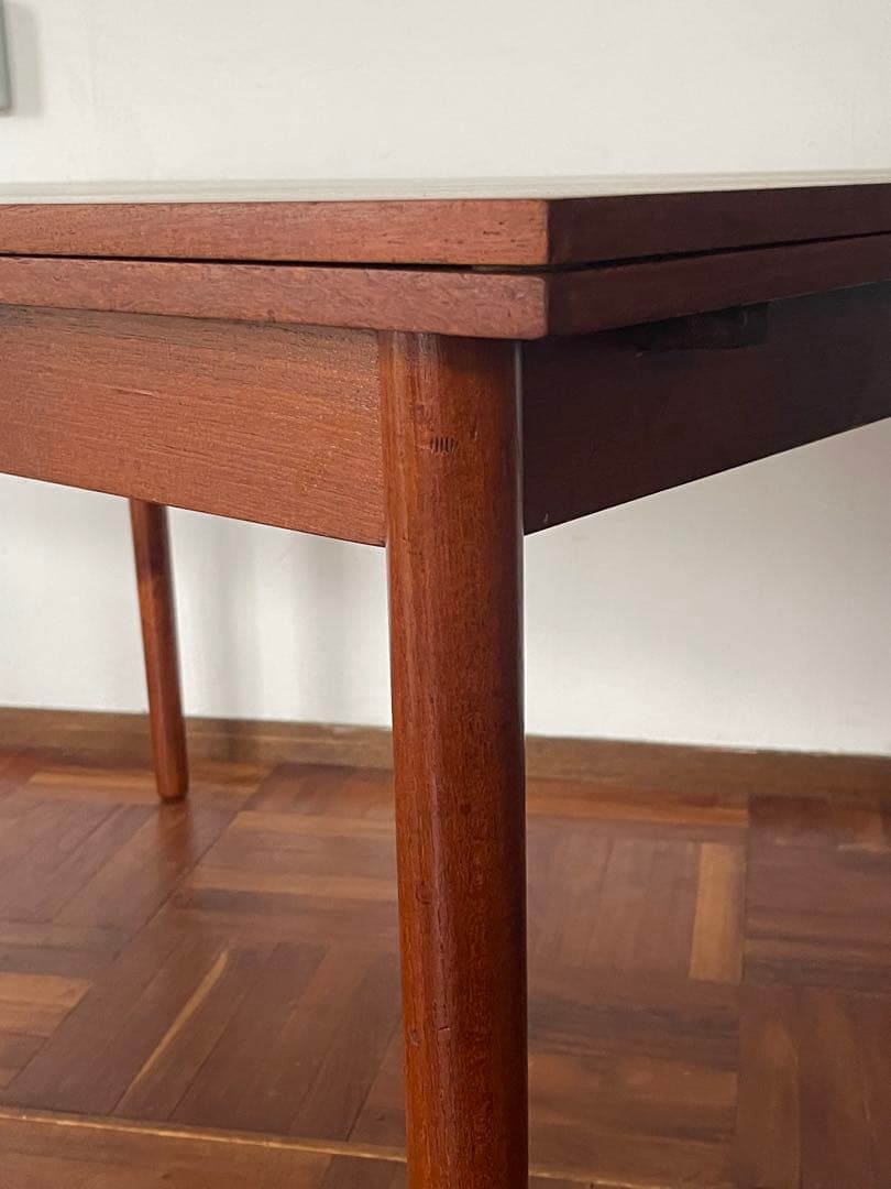 北欧 デンマーク ヴィンテージ チーク エクステンション ダイニング テーブル