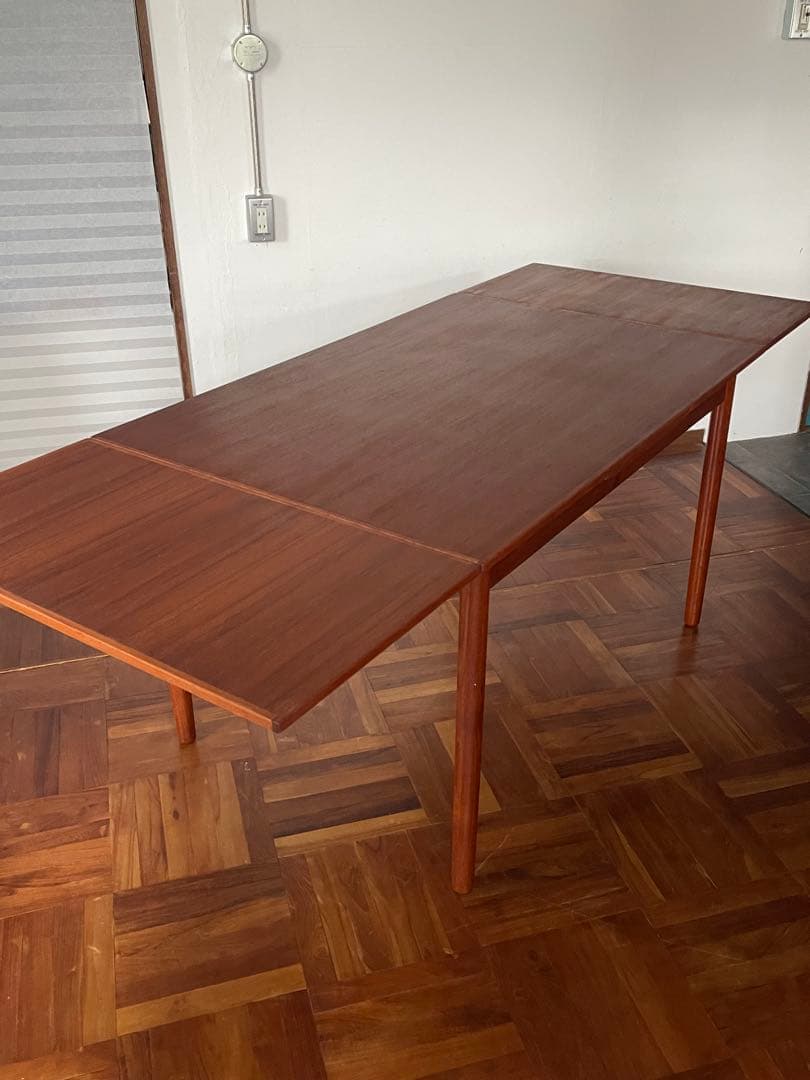 北欧 デンマーク ヴィンテージ チーク エクステンション ダイニング テーブル