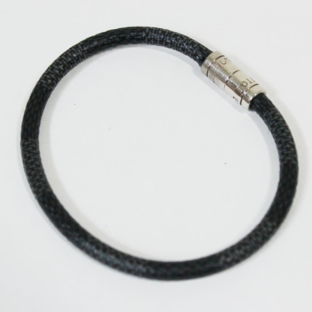 美品 ルイヴィトン ブレスレット ダミエ グラフィット ブラスレ キープイット