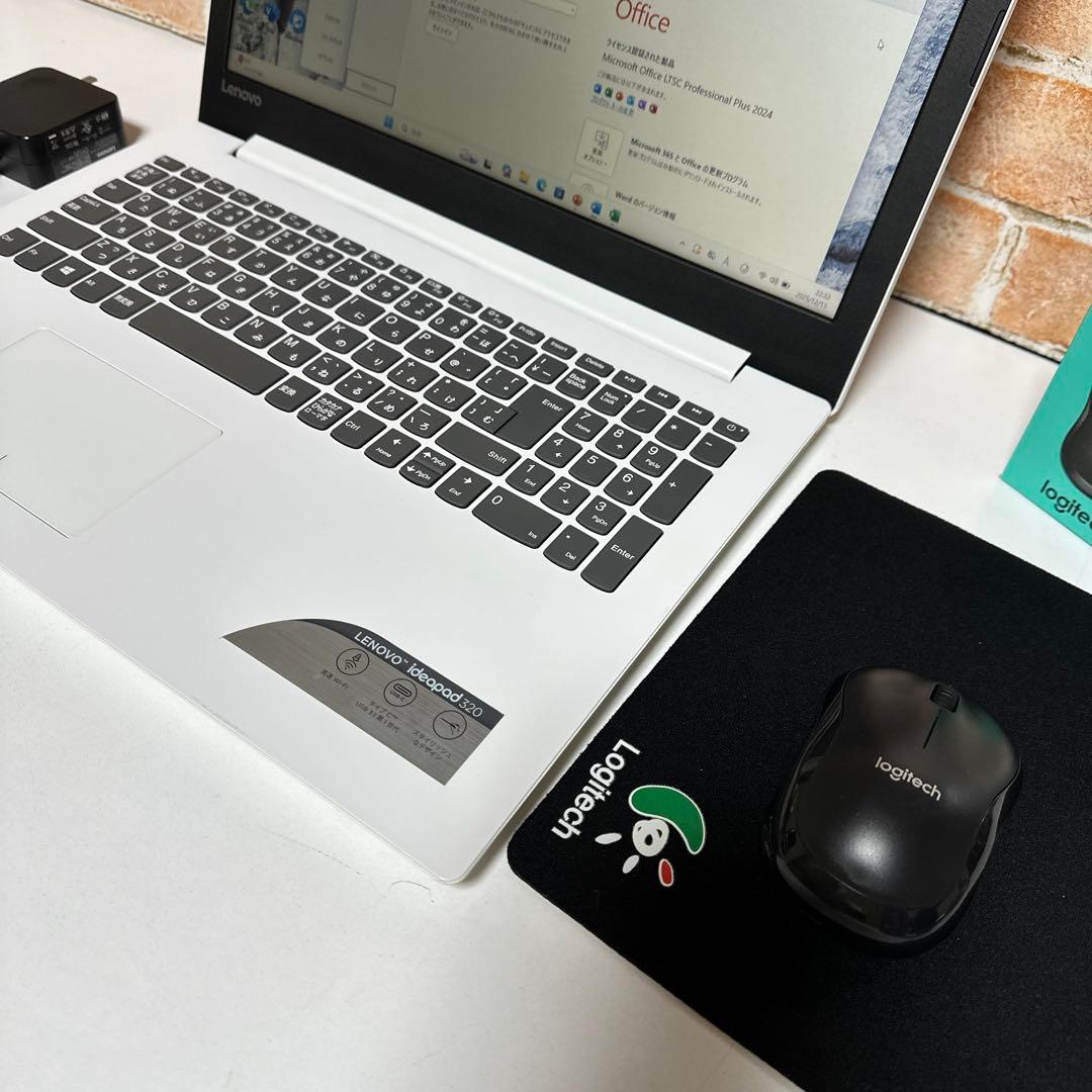 美品LENOVOノート PC SSD256GBメモリ8GB Win11オフィス付