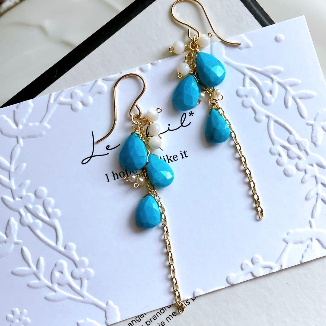 Kaya◆ピーチムーンストーン×淡水パールチャーム✧14kgf