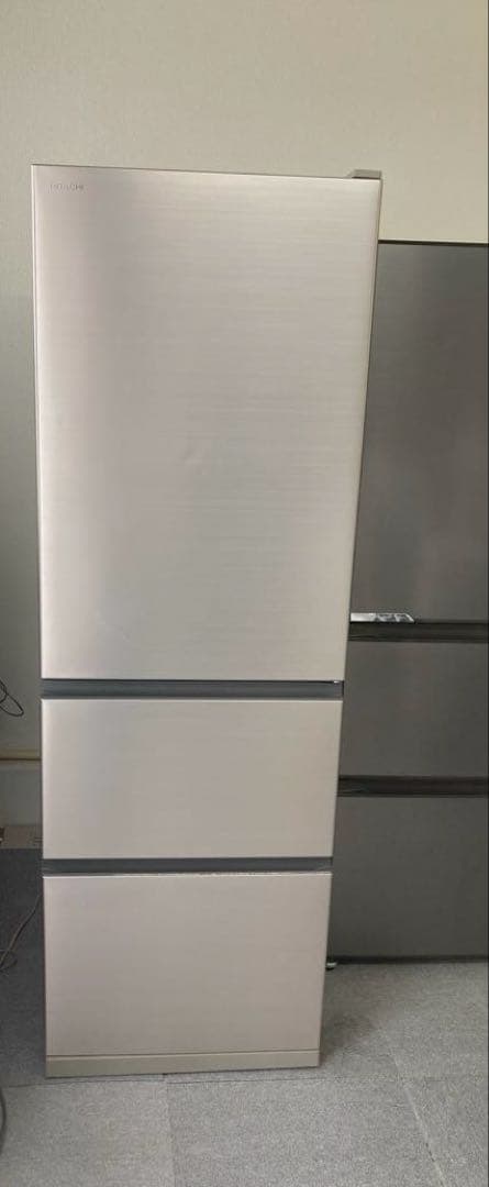 日立 冷蔵庫 幅60cm 375L R-V38NV(N) 3ドア 右開き