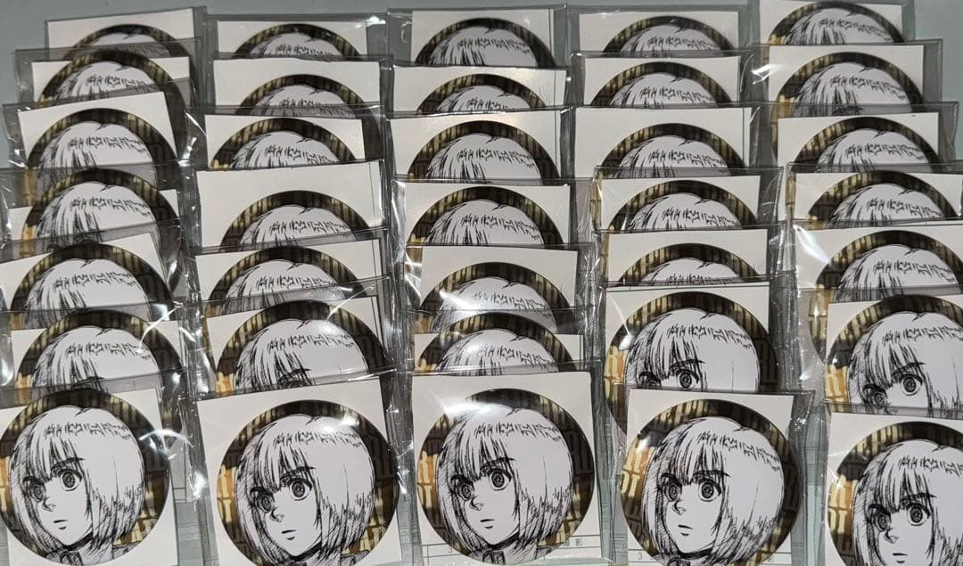進撃の巨人WIT STUDIO アルミン 缶バッジ35個セット