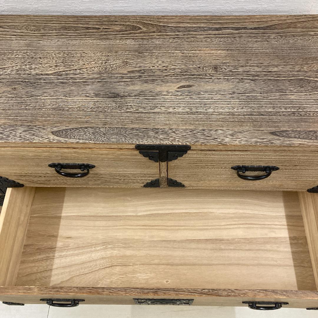 民芸箪笥　工芸タンス　４段　チェスト　古民家　時代