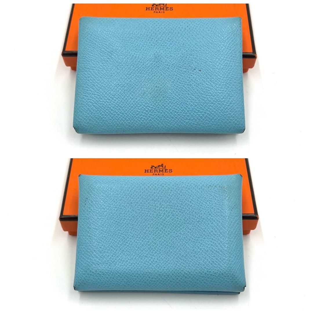 HERMES エルメス カルヴィデュオ ブルー エプソン