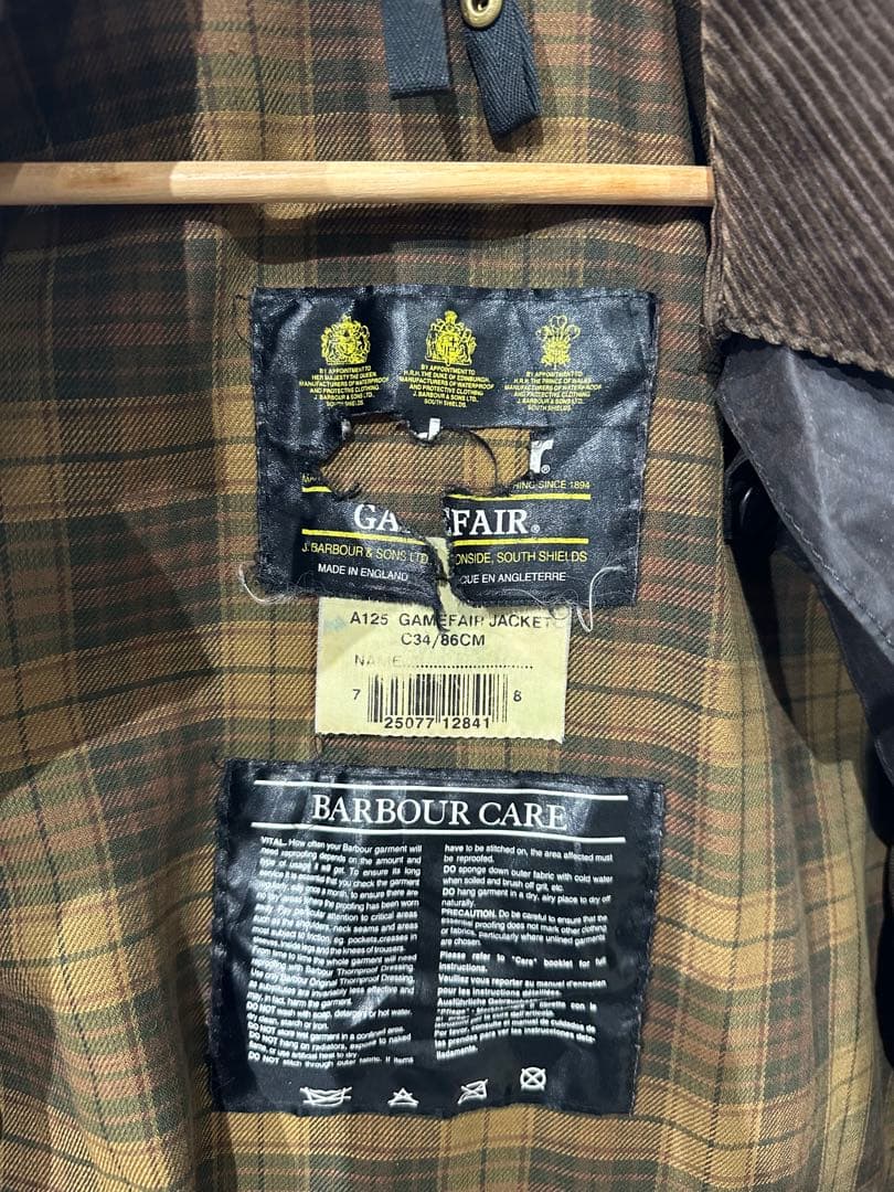 Barbour Game Fair ゲームフェア バブアー ラスティック 90s
