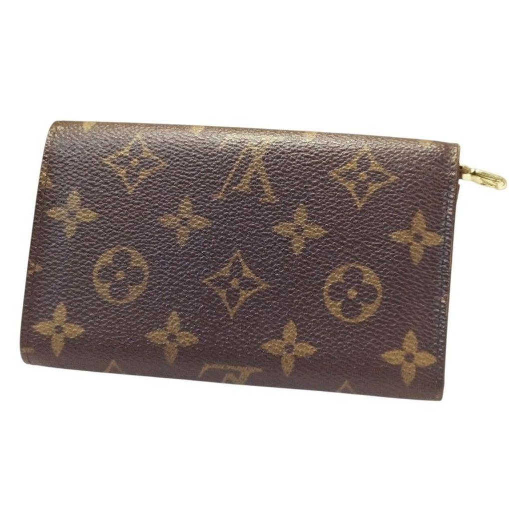 ☆外観美品☆ ルイヴィトン モノグラム トレゾール 二つ折り 財布 M61736