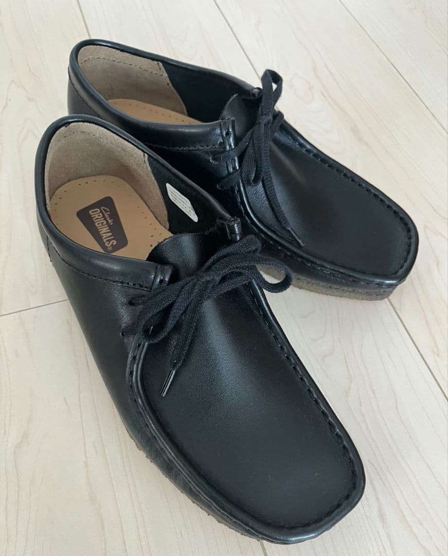 未使用クラークスWallabee / メンズ ワラビー（ブラックレザー26センチ