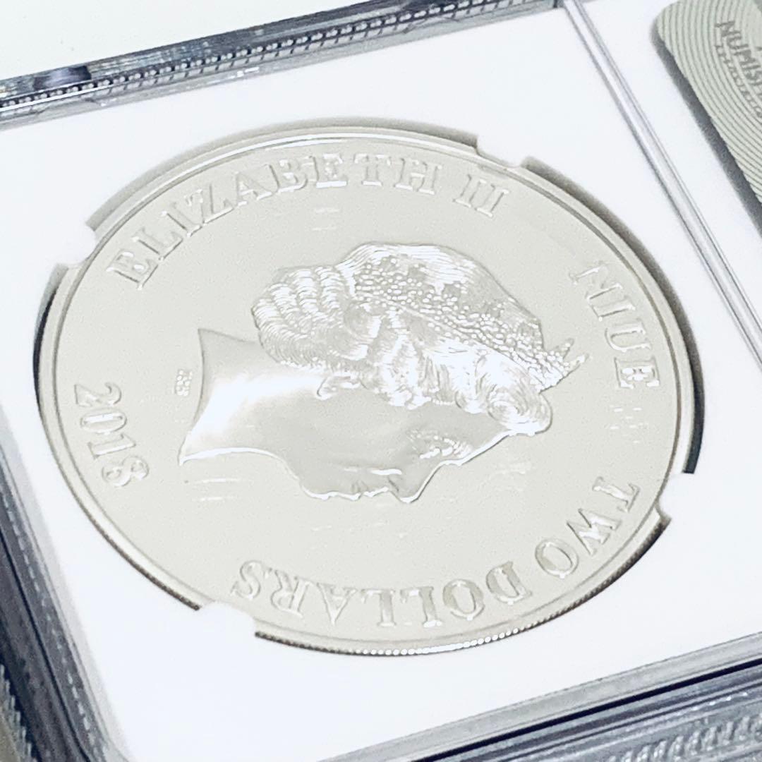 ◆PR70UC ER◆2018 ミッキー ニウエ NGC 銀貨 戌年 1oz