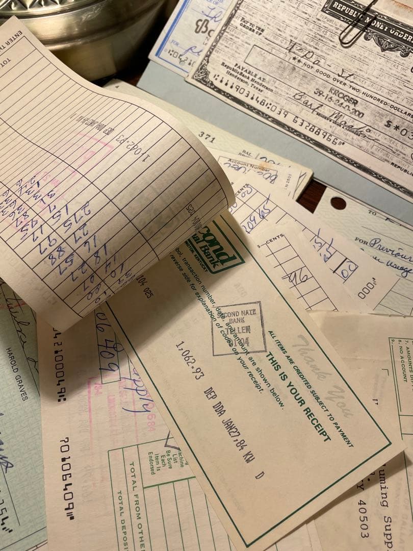 専用ページです 海外　ヴィンテージ　銀行小切手　詰め合わせ　約30点✖️3