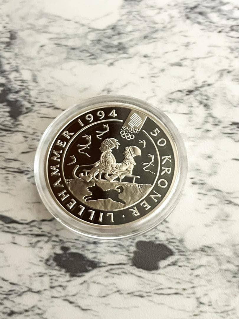 【未開封】1994年リレハンメル冬季オリンピック 記念銀貨4枚セット No.5